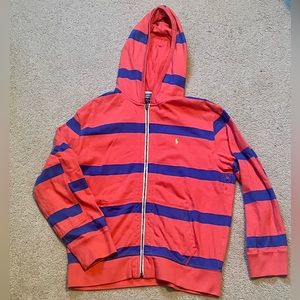Polo by Ralph Lauren Men’s striped zip up hoodie